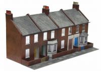 C6 Superquick Low Relief Four Redbrick Terrace Fronts